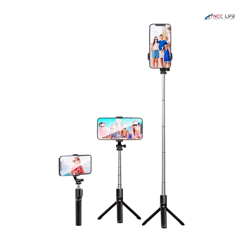Perche à selfie ultra longue Z6 – Trépied Bluetooth extensible de 1700 mm avec télécommande