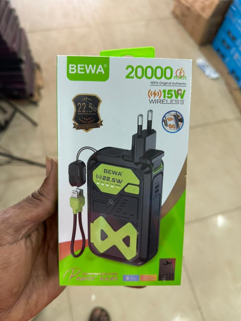 Powerbank Bewa 20.000mAh avec maxif, très bonne qualité