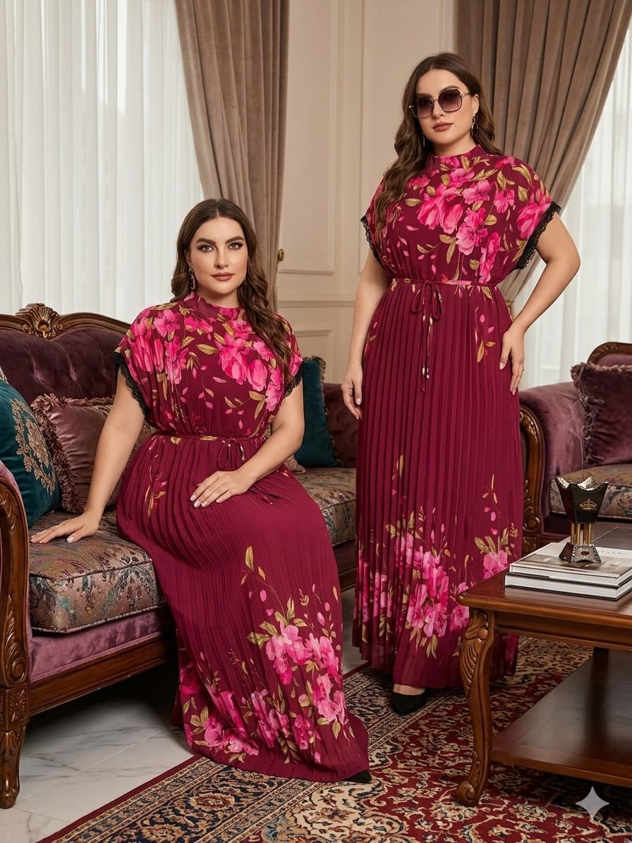 ROBE 2 PIÈCES AVEC DESSOUS & CEINTURE