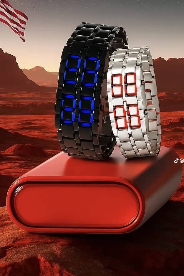 Bracelet-montre led lumineux