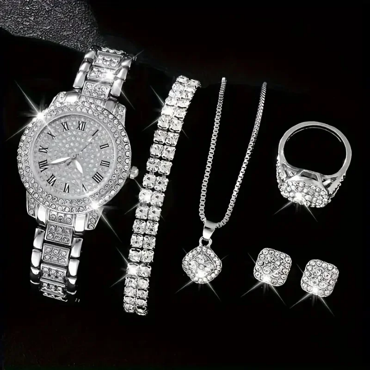 Chaine+Montre+bracelet+boucles+bague
