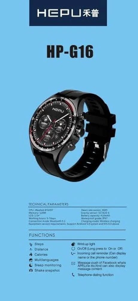 ⌚ Smart Watch HEPU G16