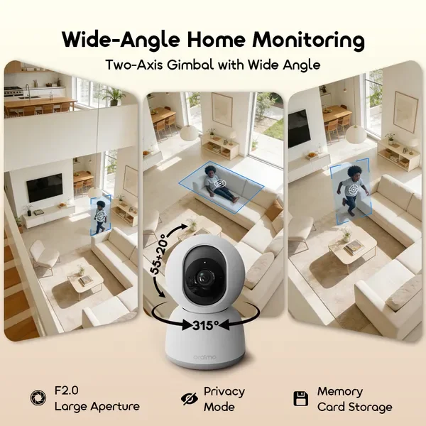 oraimo Vigicam Caméra IP 3MP vision nocturne