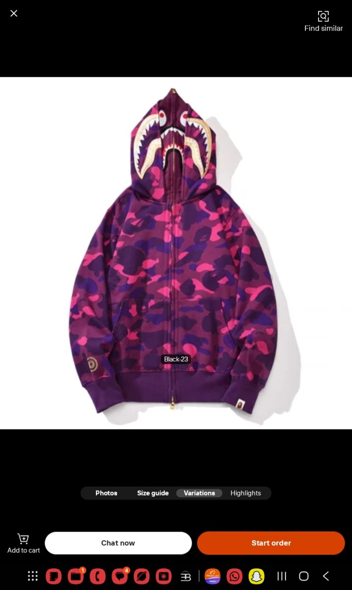 Pull Bape Shark hoodi