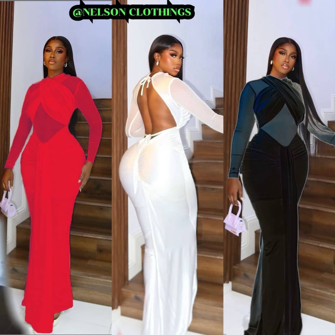 Robe longue moulante (style bodycunt)