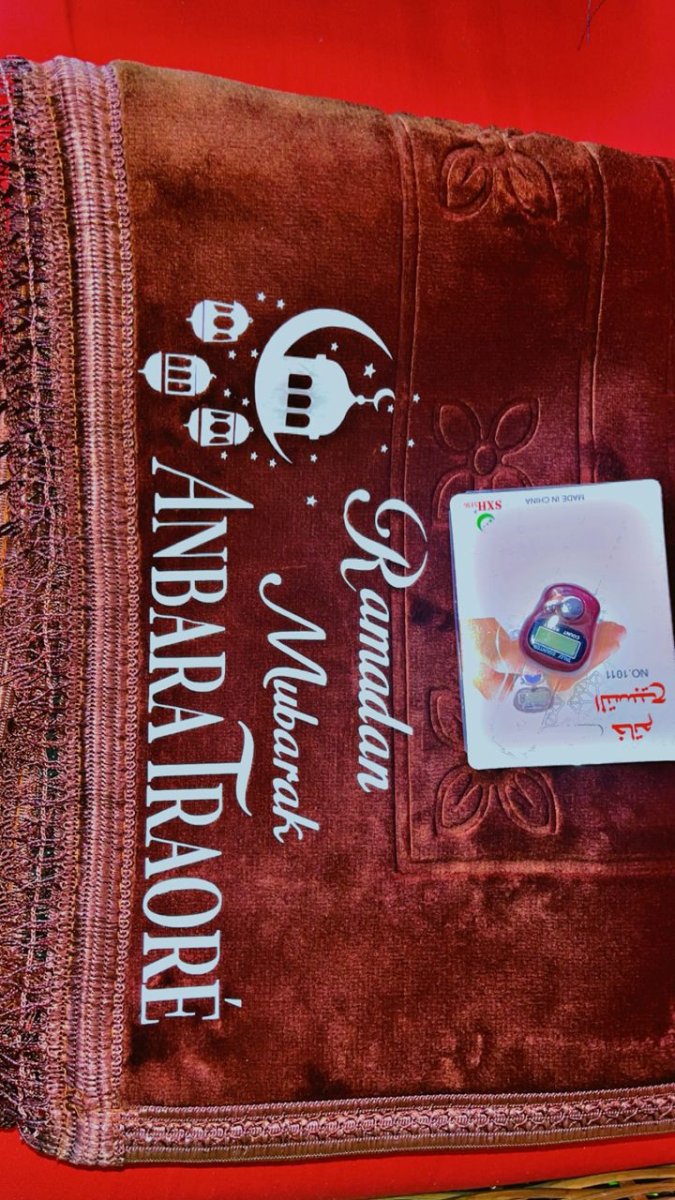 Tapis de prière personnaliser