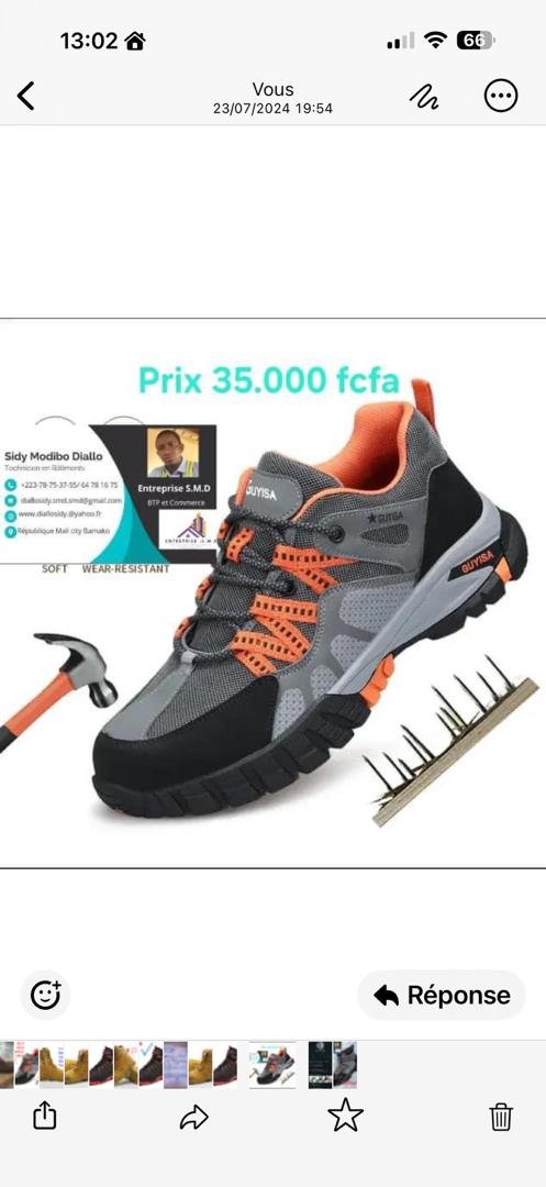 chaussures de sécurités