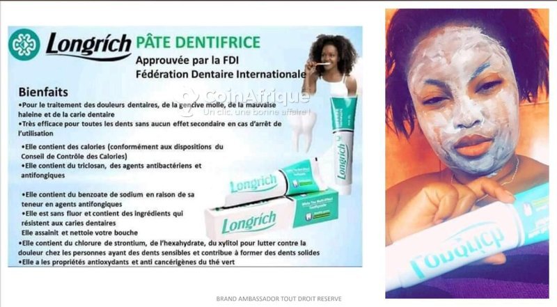 Pâte dentifrice Longrich, réparateur de dents