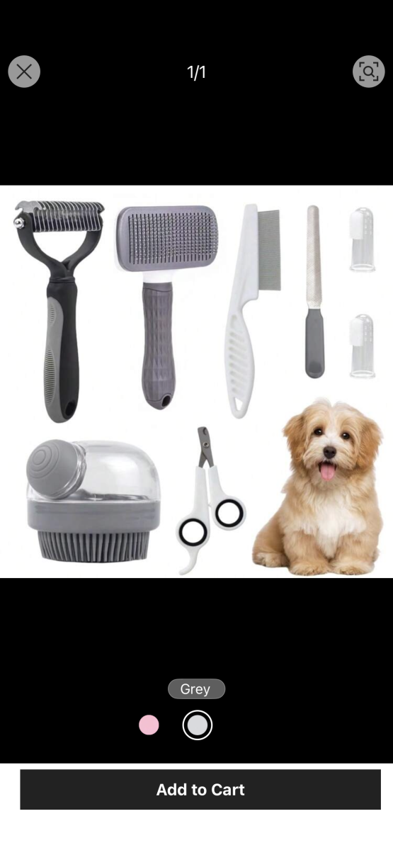 Ensemble de toilettage animaux