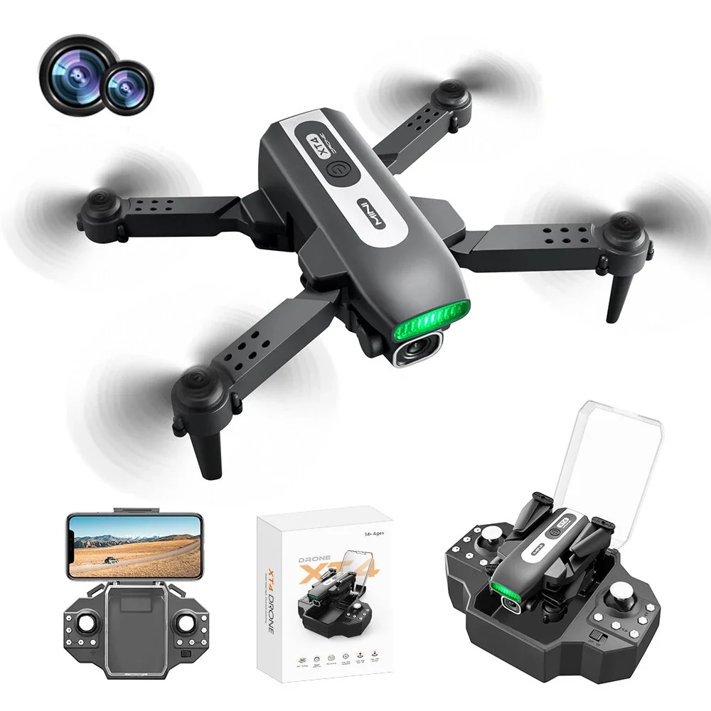 🚁🔥 MINI DRONE XT4 – CAMÉRA HD, 4K, Wi-Fi FPV & DRONE PLIABLE ! 📸🎮