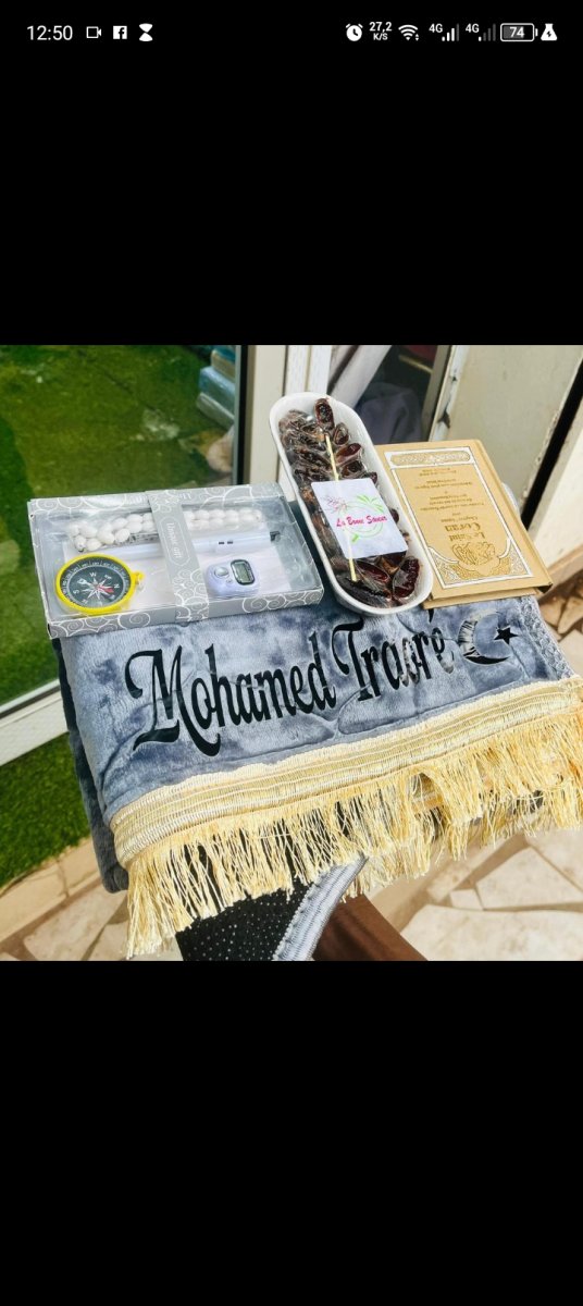 Tapis de prière personnalisé