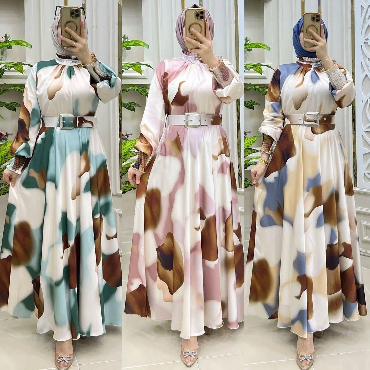 Robes longues avec ceinture