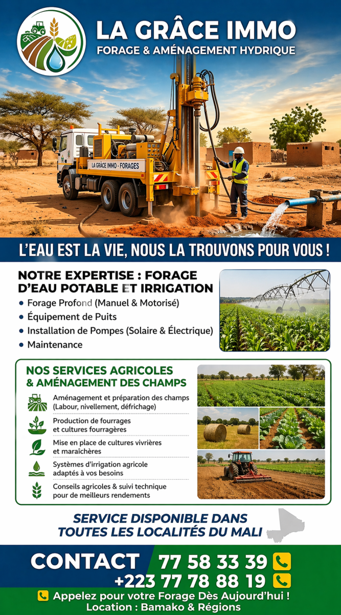 Forage -équipement -installation- Aménagement du champ