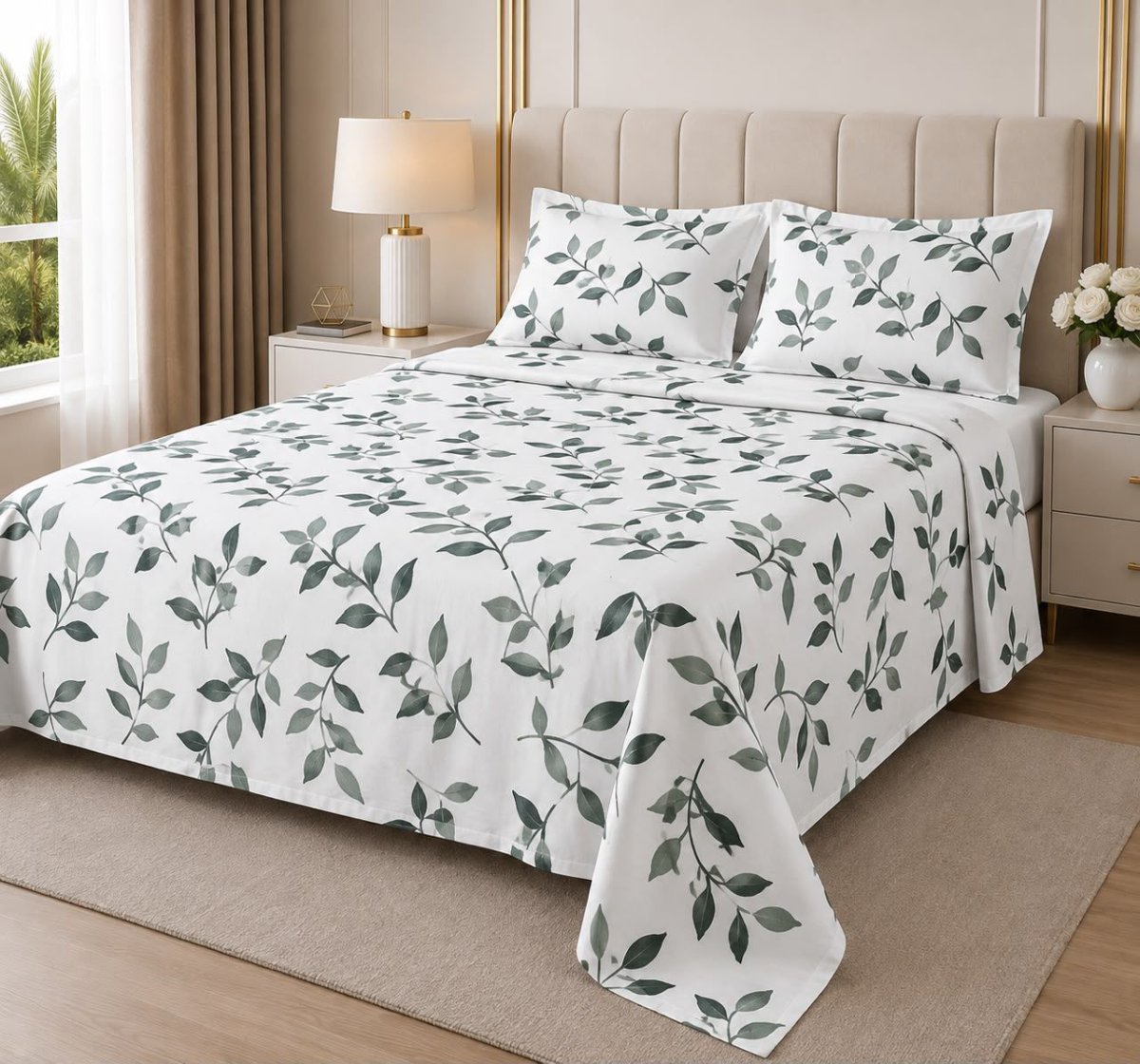 Draps 3 places et 2 oreillers