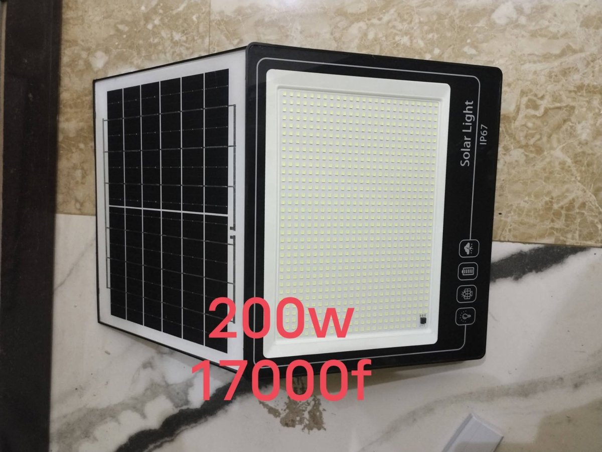 Projecteur solaire 200w