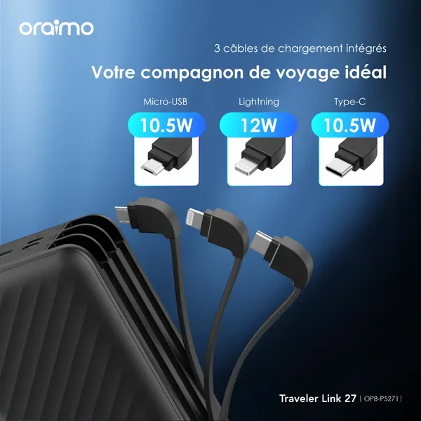 Oraimo Traveler Link 27 27000mAh 12W Power Bank