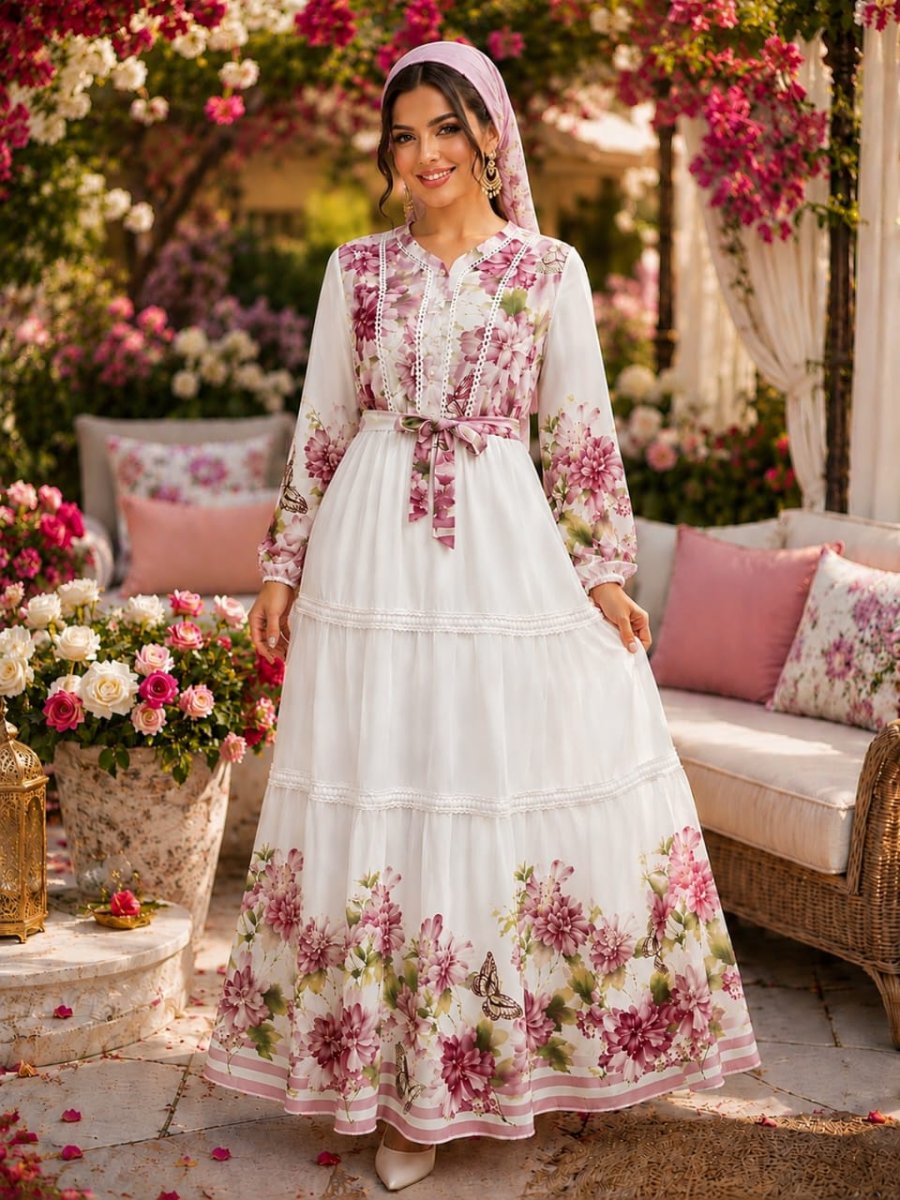 Jolie robe hidjabs avec foulard