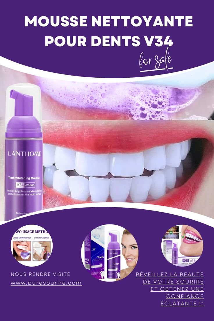 Mousse Blanchissante pour dents-sourire Éclatant