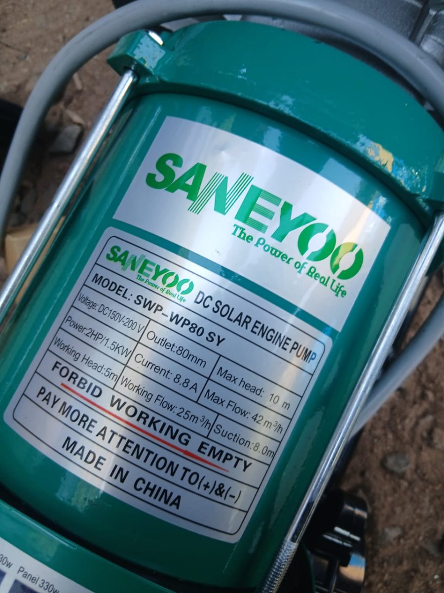 Moto pump solaire et essence