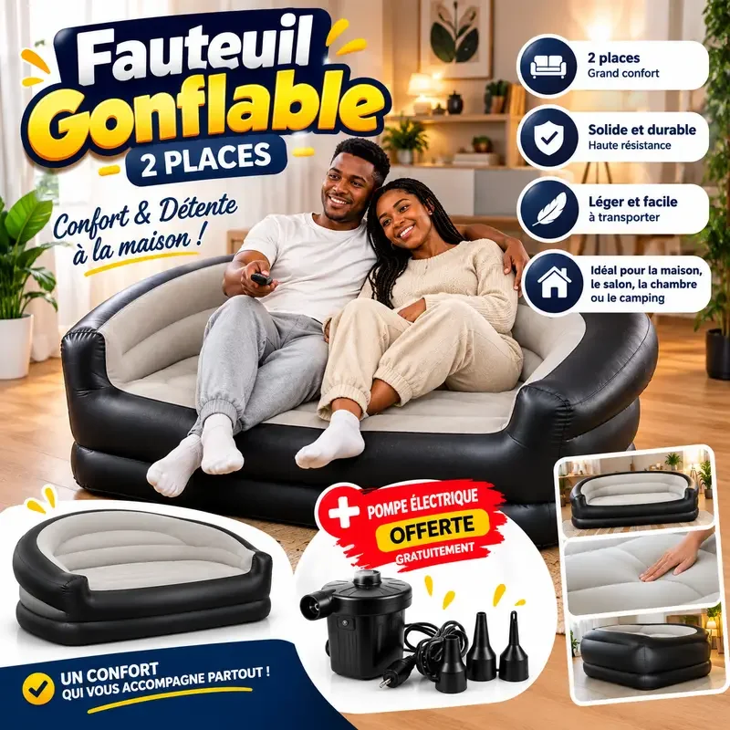Fauteuil Gonflable 2 places