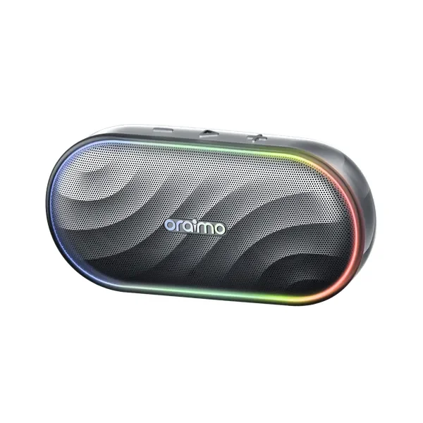 Oraimo SpaceBox Haut-parleur avec FM, lumières personnalisables, égaliseur