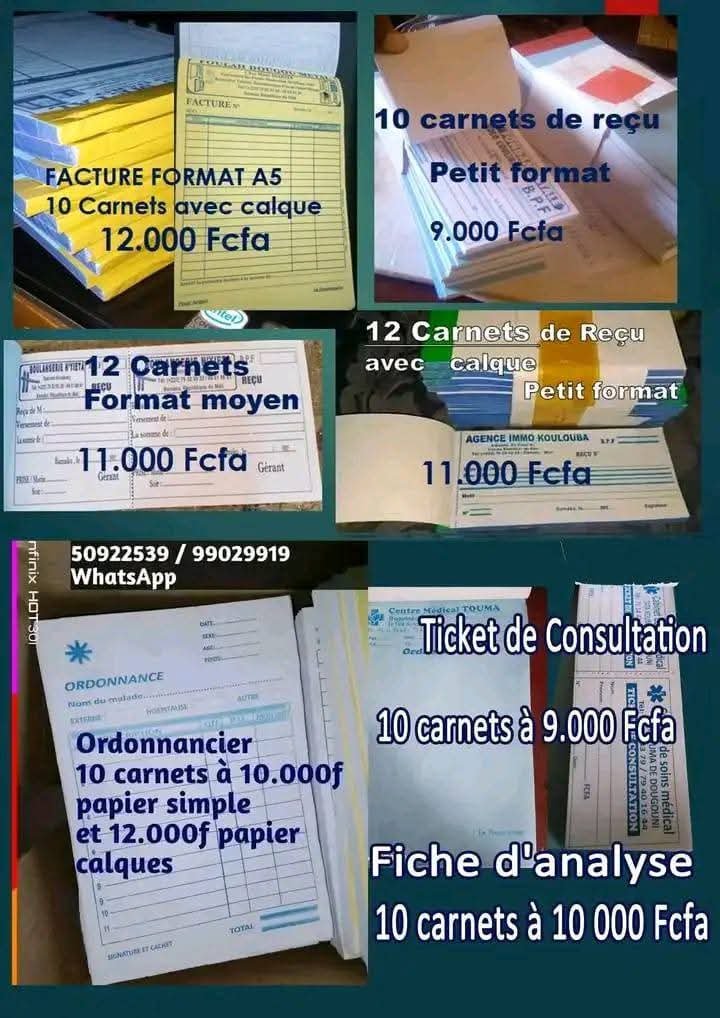 Cachet, facture...