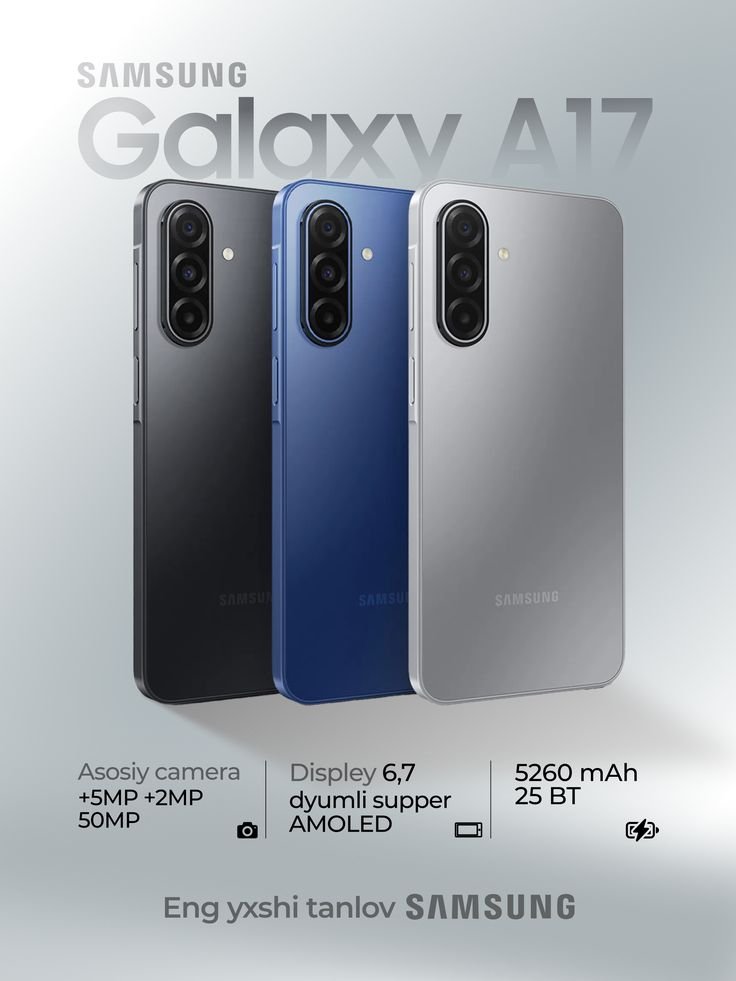 📱 Samsung Galaxy A17 🧠 Mémoire : 128 Go