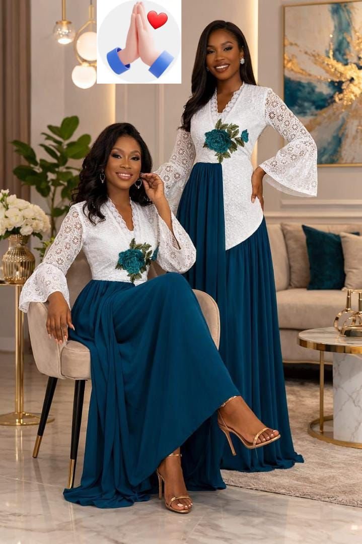 Robe brodée en coton