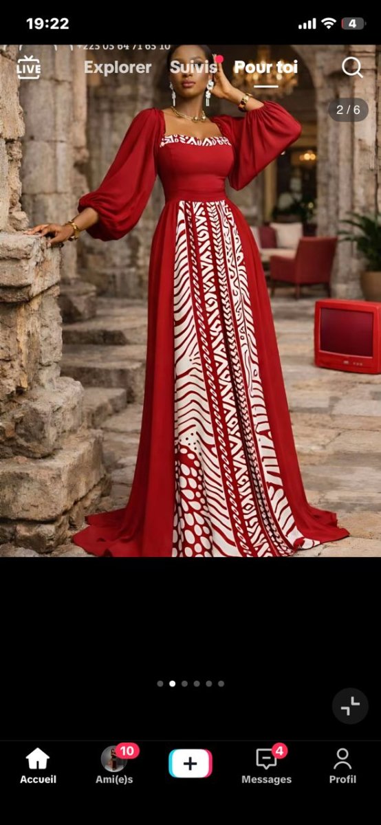Robe longue tissu jazz