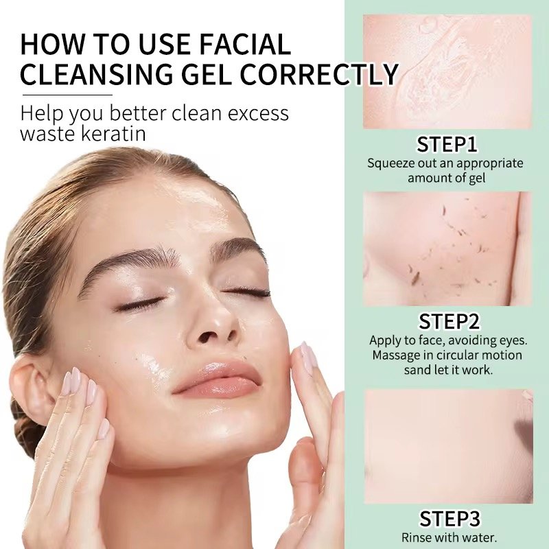 Gel exfoliant verte
