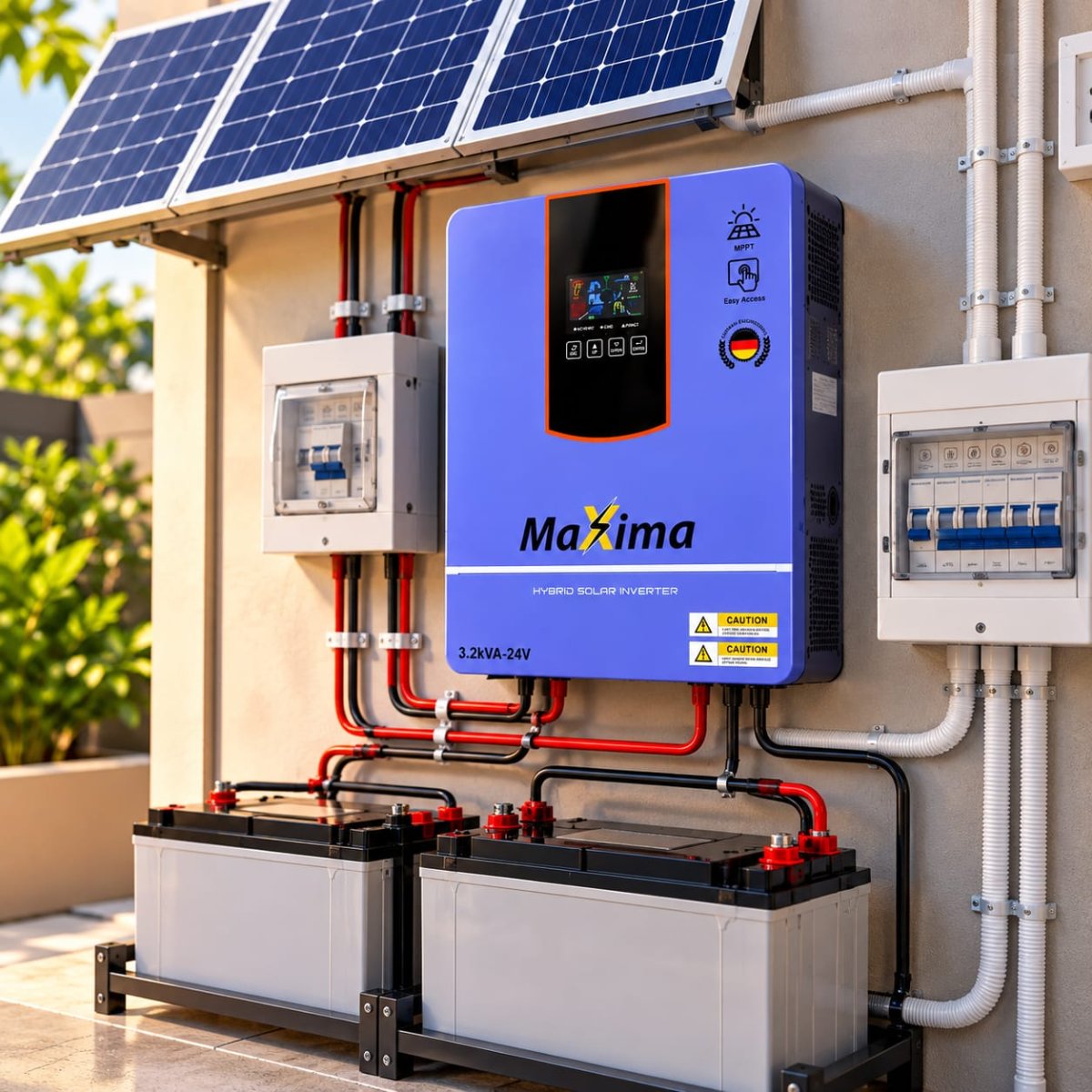 CONVERTISSEUR HYBRIDE SOLAIRE MAXIMUM 3,2 KVA/24V
