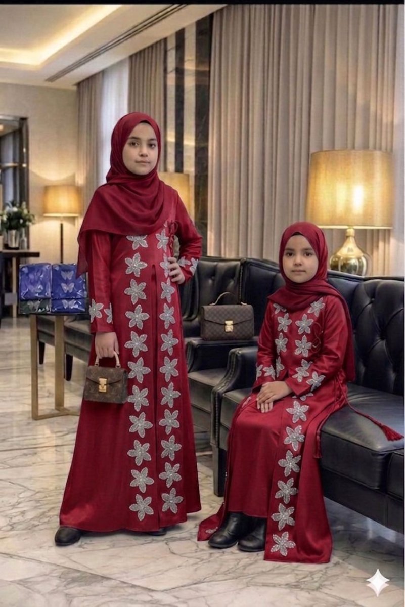 *Nouvel arrivage des jolies robes-hidjabs pour les enfants, vos princesses* 🆕️🥰🥰🥰