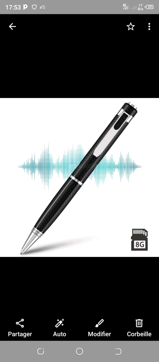 Stylo enregistrement audio