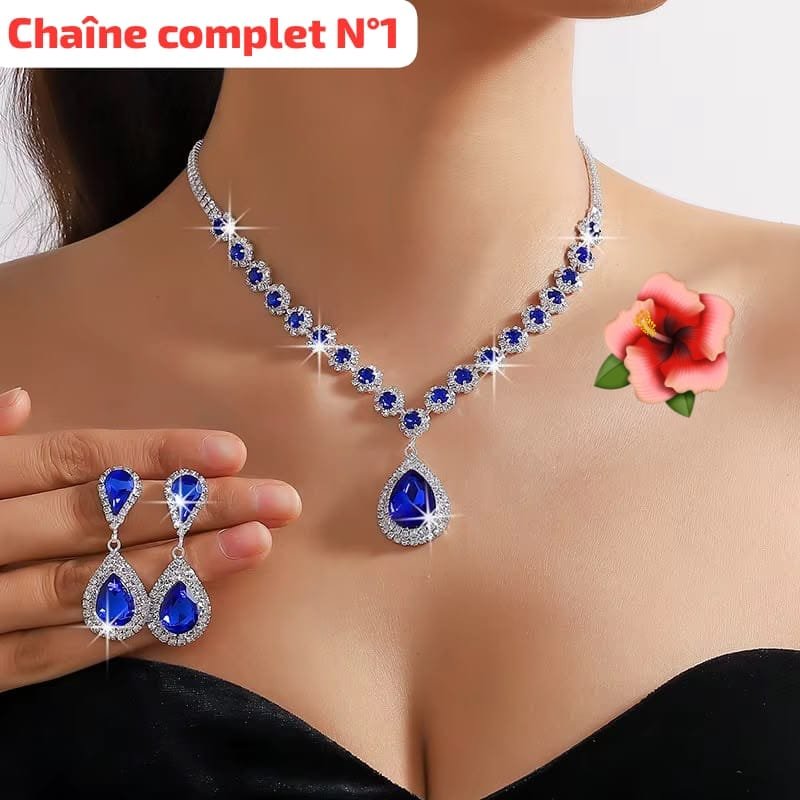 Chaine complèt avec boucles d'oreilles