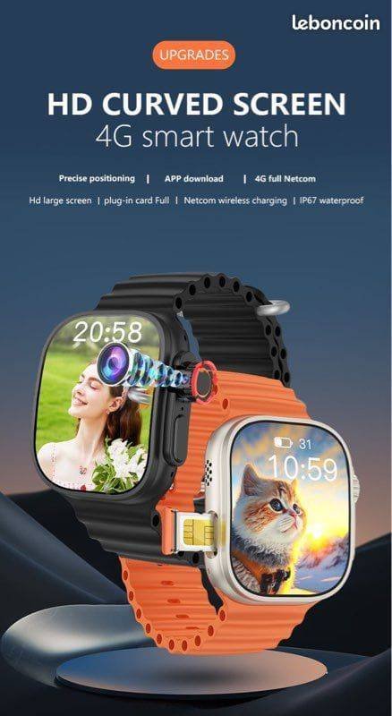 Montre connectée C92Max(3Bracelets+SIM