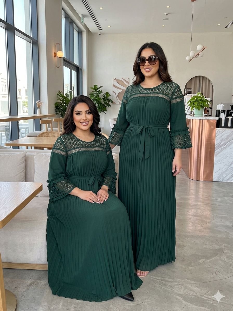 Robe turquoise coton taille L à 3 XL