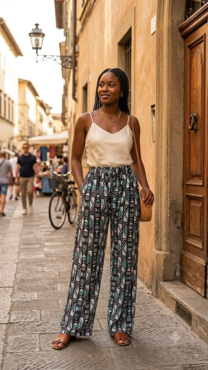 Pantalon bas large