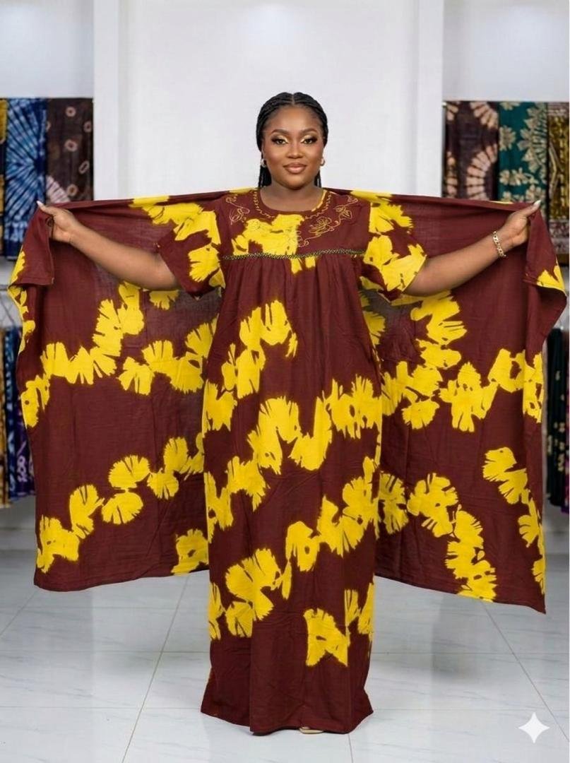 Robes coton avec foulard
