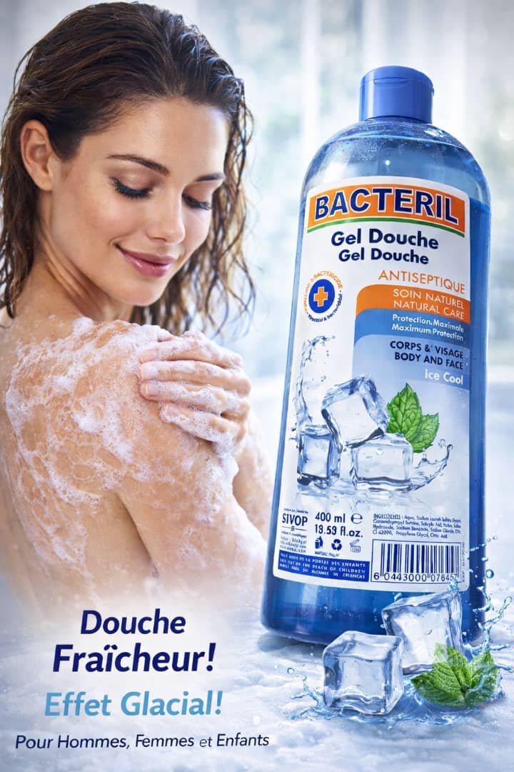 GEL douche bacteril antiseptique