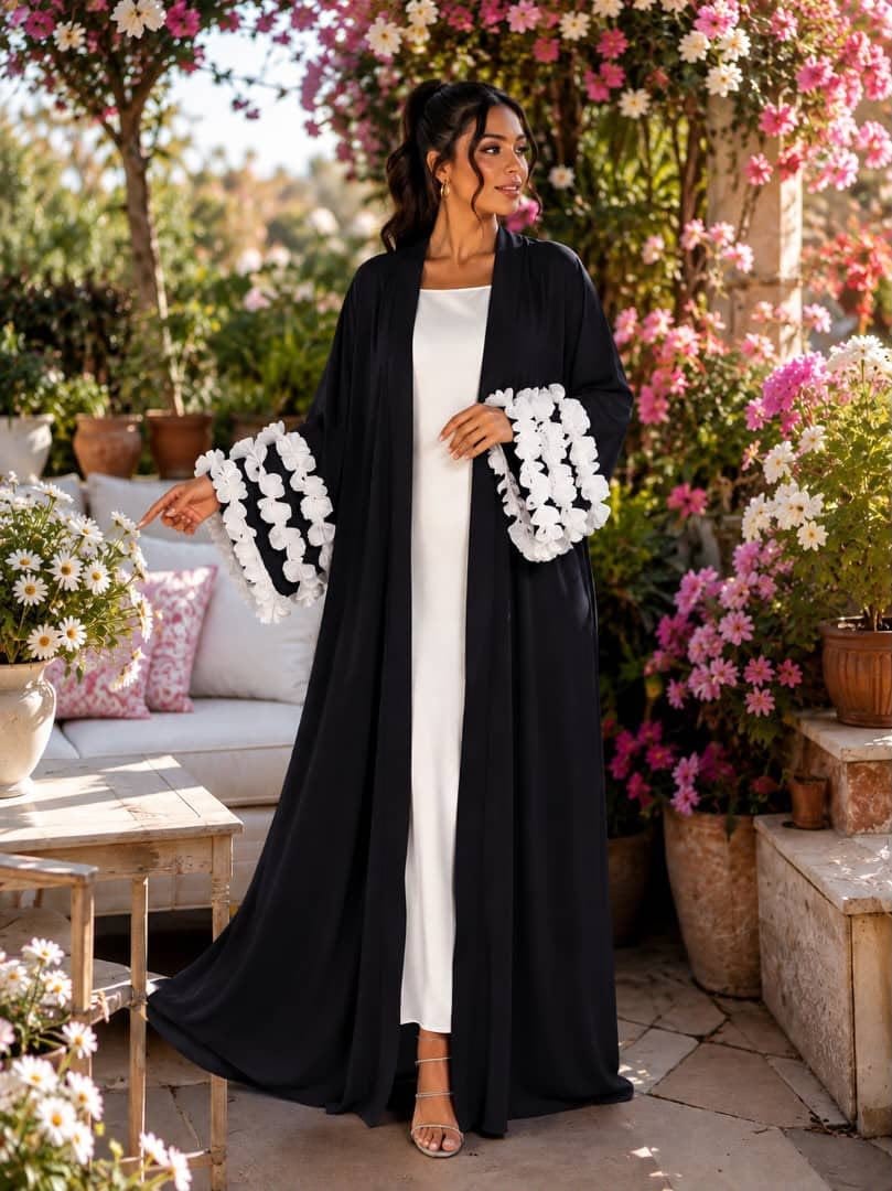 Des jolies robes hijab avec attache