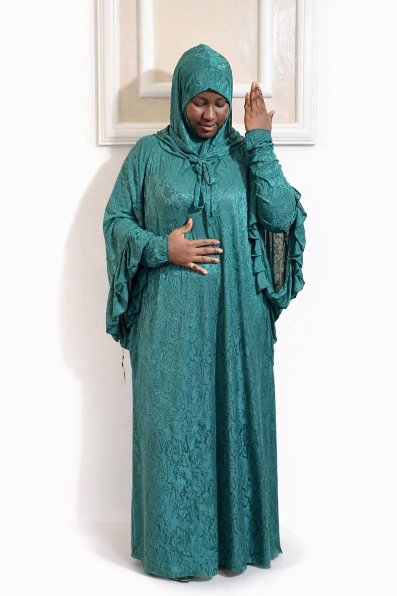 Hijab 100% Coton avec accessoires ( Gants inclus)