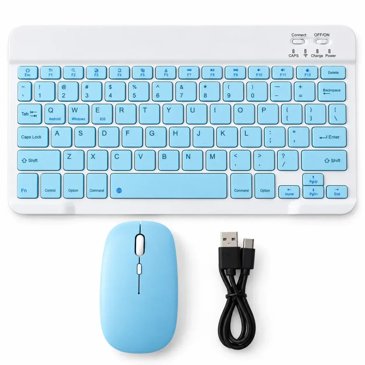 ⌨️🖱️ ENSEMBLE CLAVIER BLUETOOTH + SOURIS SANS FIL RECHARGEABLE – ÉLÉGANCE, CONFORT ET PERFORMANCE ! ✨🔥