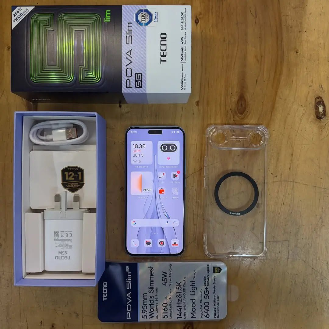 📱 TECNO POVA Slim 5G – Carton Original ✨