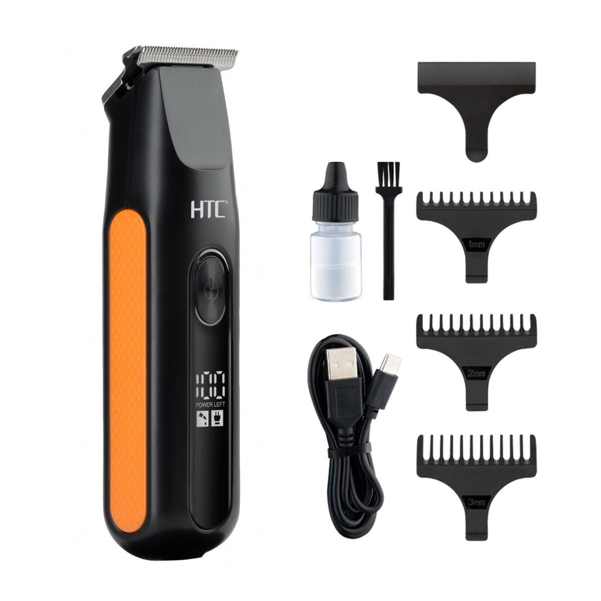 ✂️🔥 HTC AT-508 – TONDEUSE DE PRÉCISION SANS FIL | ÉCRAN NUMÉRIQUE & LAME EN T 💈⚡