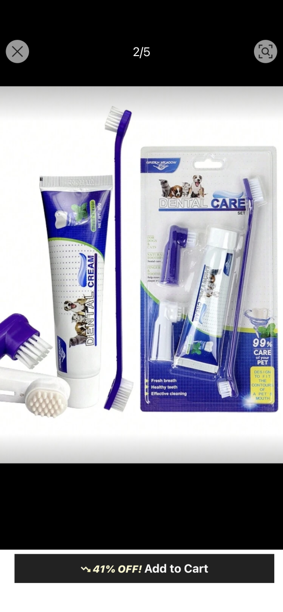 Brosse a dents chien et chats