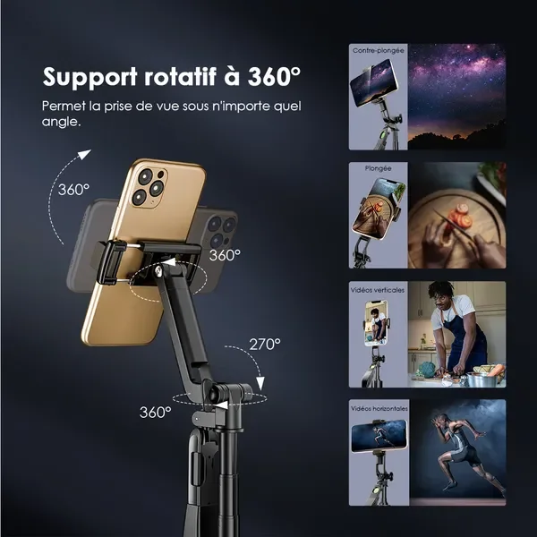 Stabilisateur à cardan pour trépied oraimo SmartTripod 2 360°