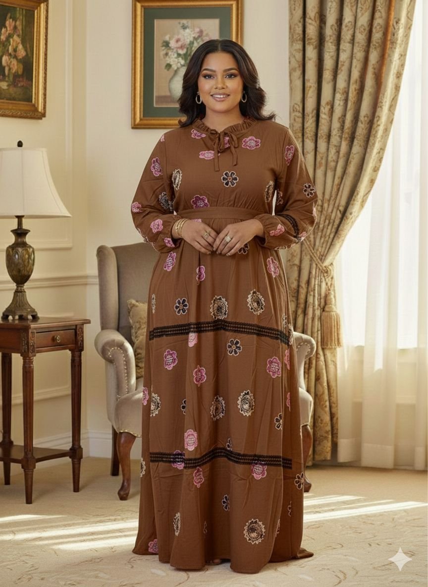 Robe turquoise coton 💯  Taille : L à 3XL