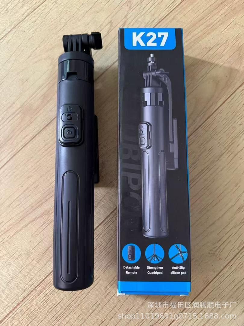 🤳📸 Perche à Selfie Professionnelle K27-P avec Trépied & Télécommande Bluetooth