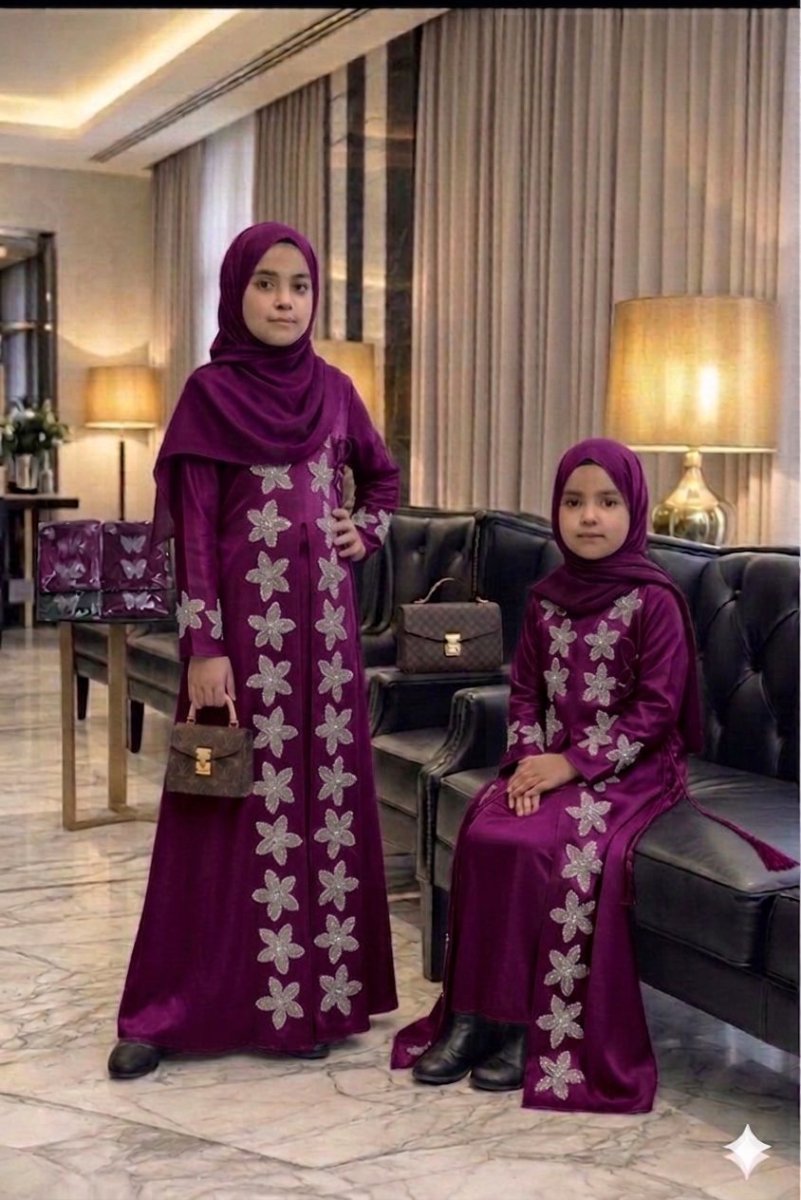 *Nouvel arrivage des jolies robes-hidjabs pour les enfants, vos princesses* 🆕️🥰🥰🥰