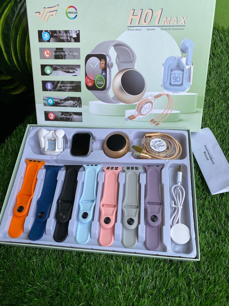 🎁🔥 BOX MONTRE CONNECTÉE HO1 MAX – LE PACK COMPLET POUR UN STYLE CONNECTÉ ! ⌚🎧🔊